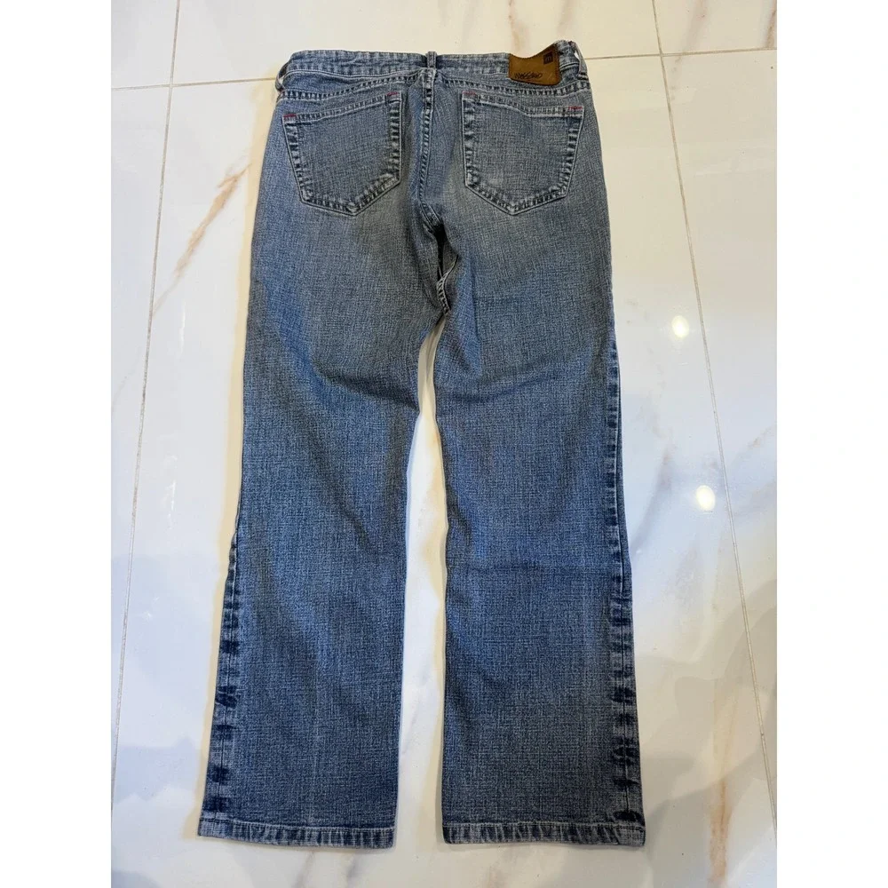 Mossimo Women Medium Wash Straight Leg Stretch Denim Jeans Size 5 757231MI